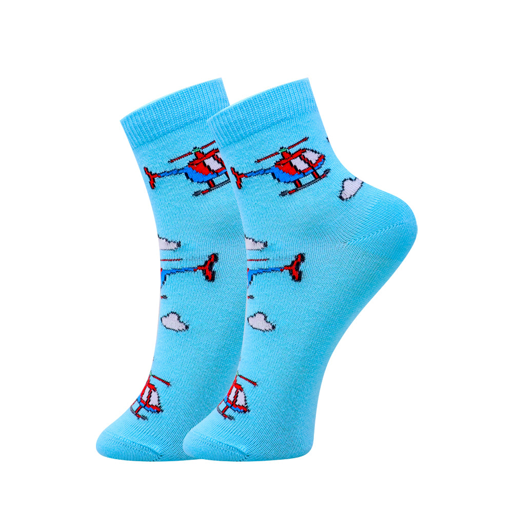 3 Pk Mustang Sky Adventures Baby Socks