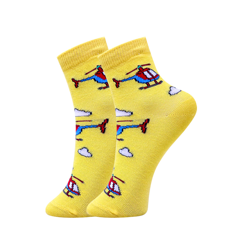 3 Pk Mustang Sky Adventures Baby Socks