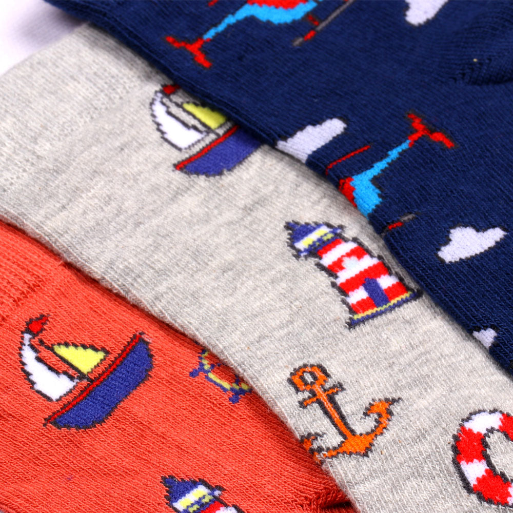 3 Pk Mustang Sky Adventures Baby Socks