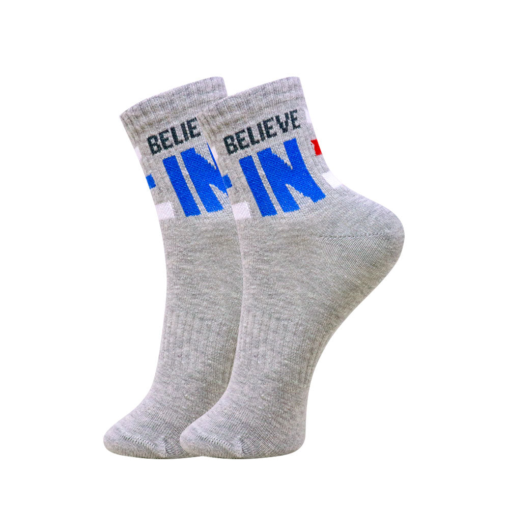 3 Pk Mustang Power play Kids Crew Socks