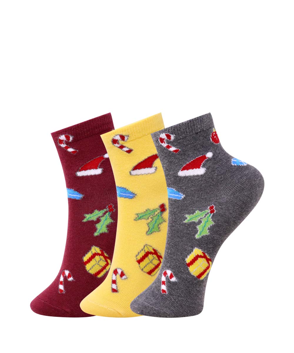 3pk Christmas Socks