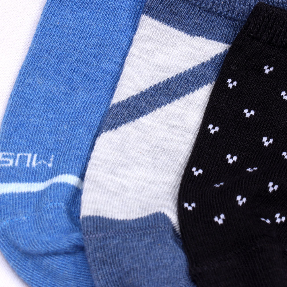 3 Pk Men’s No-Show Socks