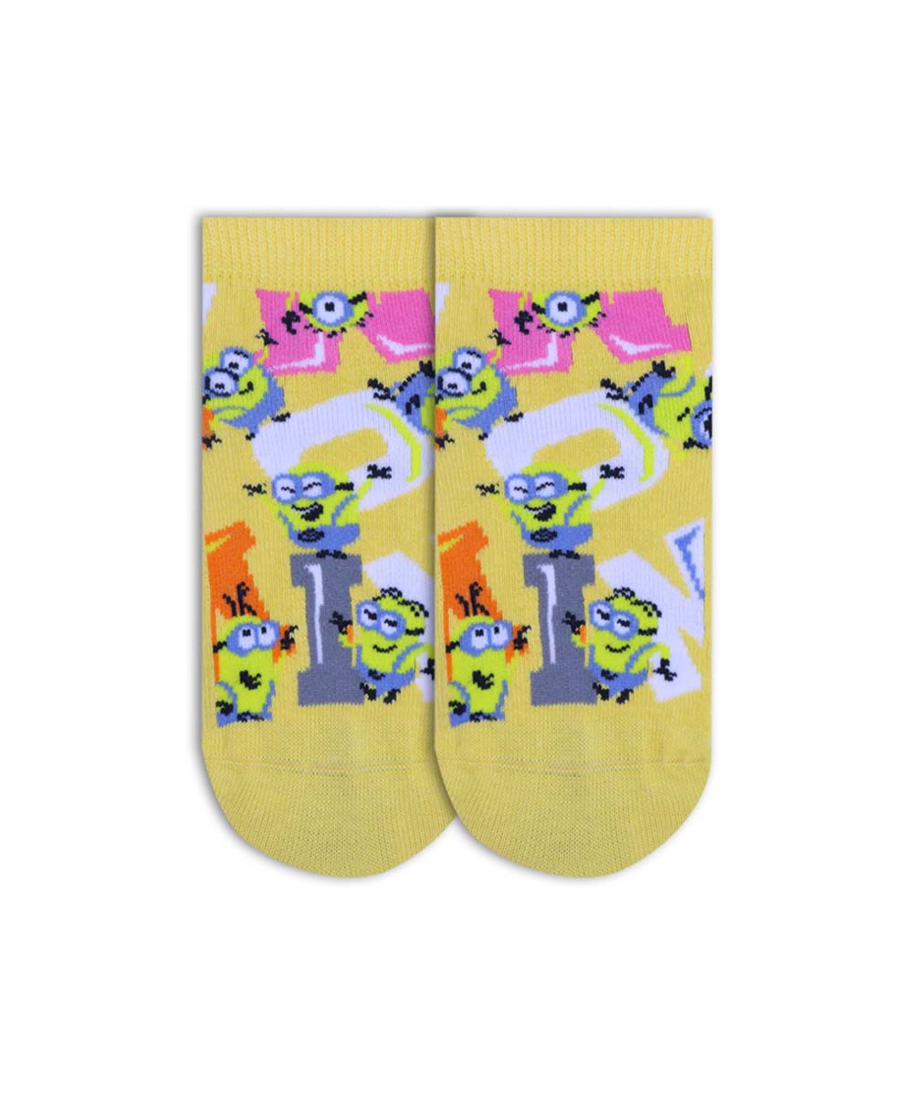 5pk Minions Design Socks