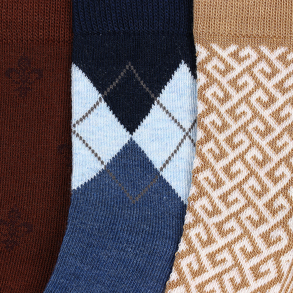 3 Pk Men's Premium Cotton Quarter Length Socks