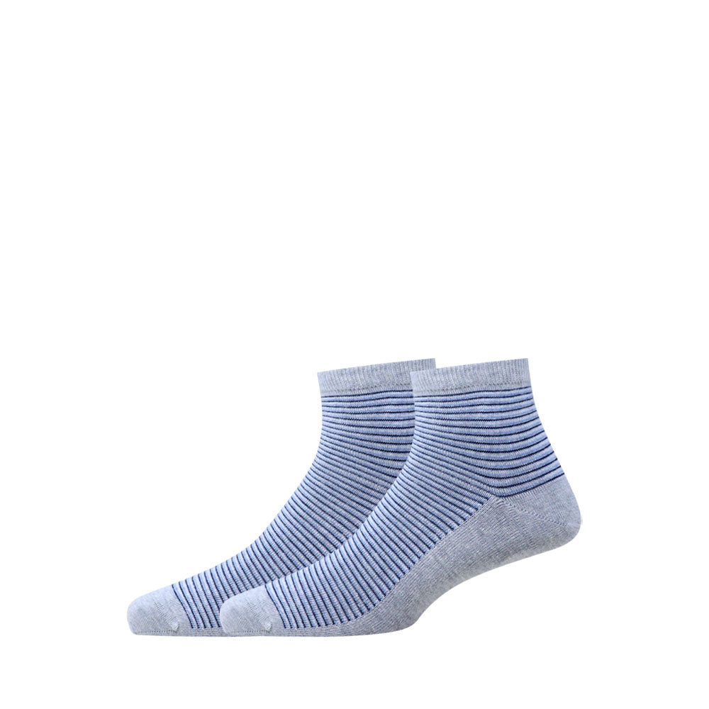 2 Pk Men’s Patterned Ankle Socks