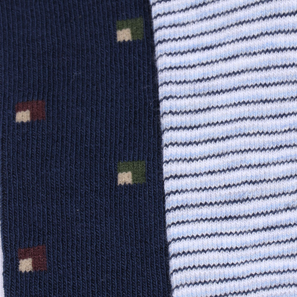 2 Pk Men’s Patterned Ankle Socks