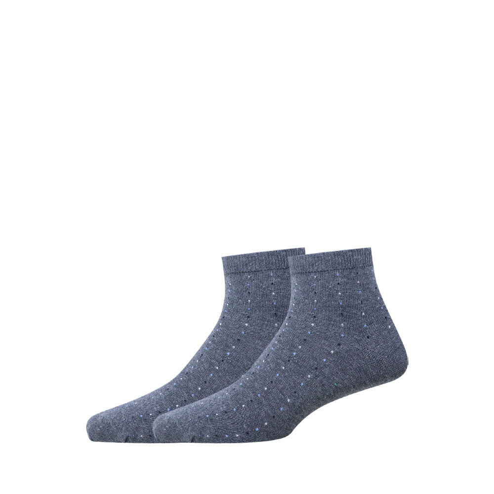 2 Pk Men’s Printed Ankle Socks