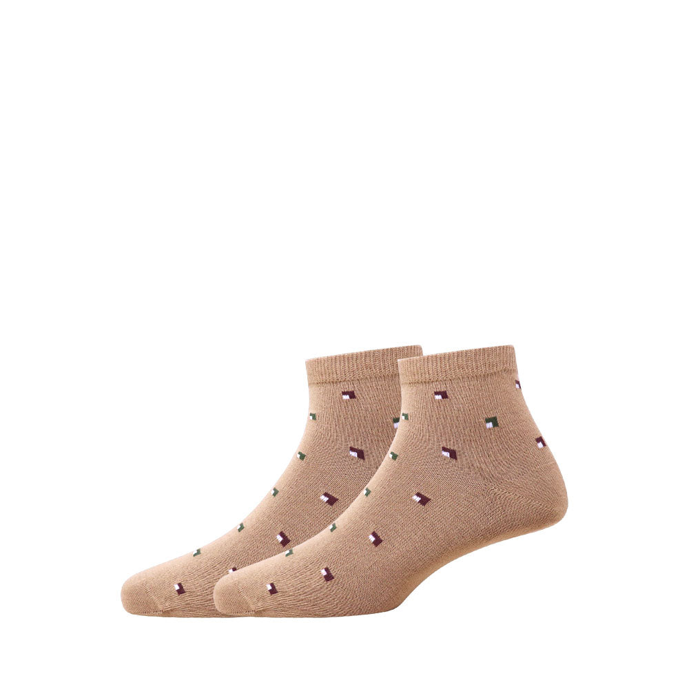 2 Pk Men’s Printed Ankle Socks