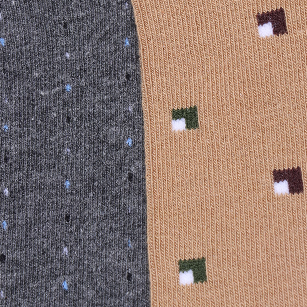 2 Pk Men’s Printed Ankle Socks
