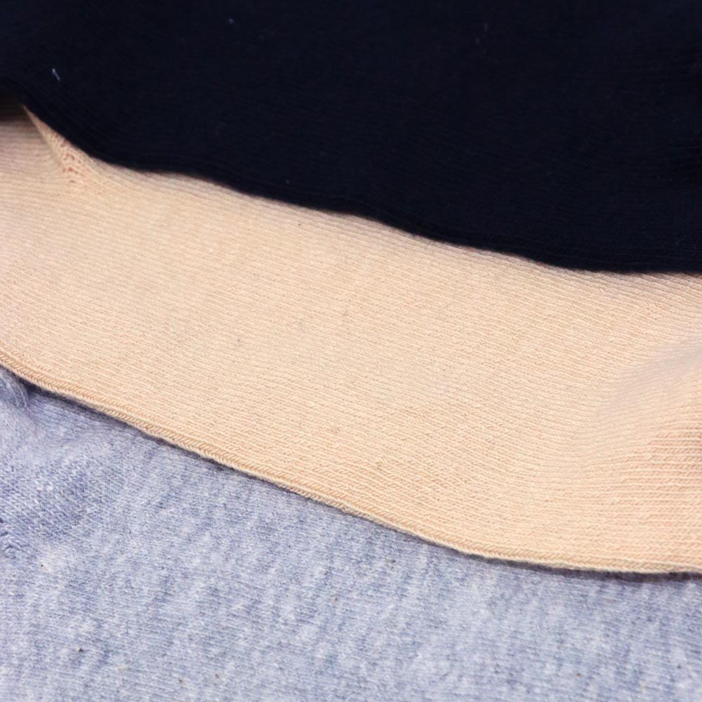 3pk Cotton Rich Plain Socks