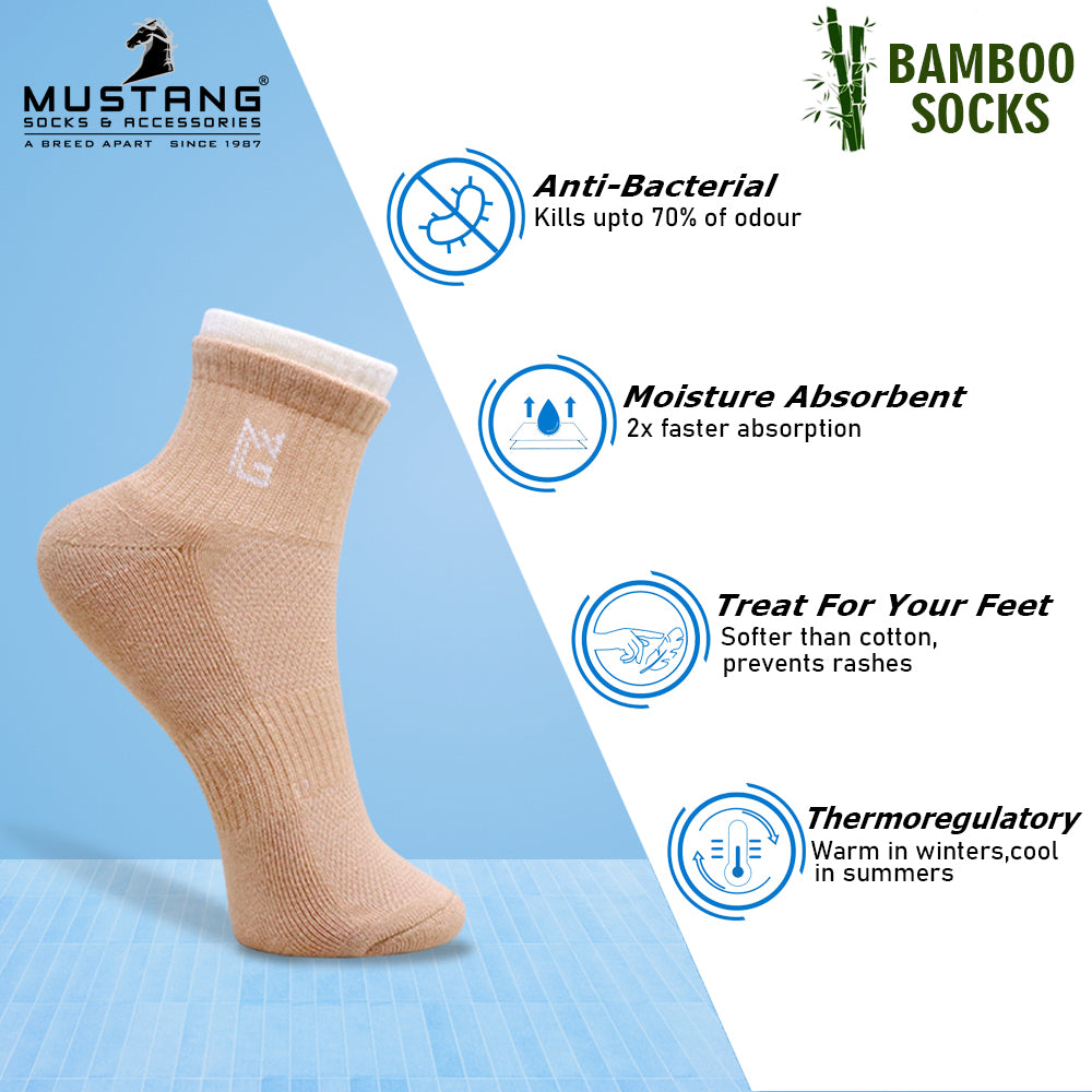 1 Pk Ladies Bamboo Double Velt Design Socks