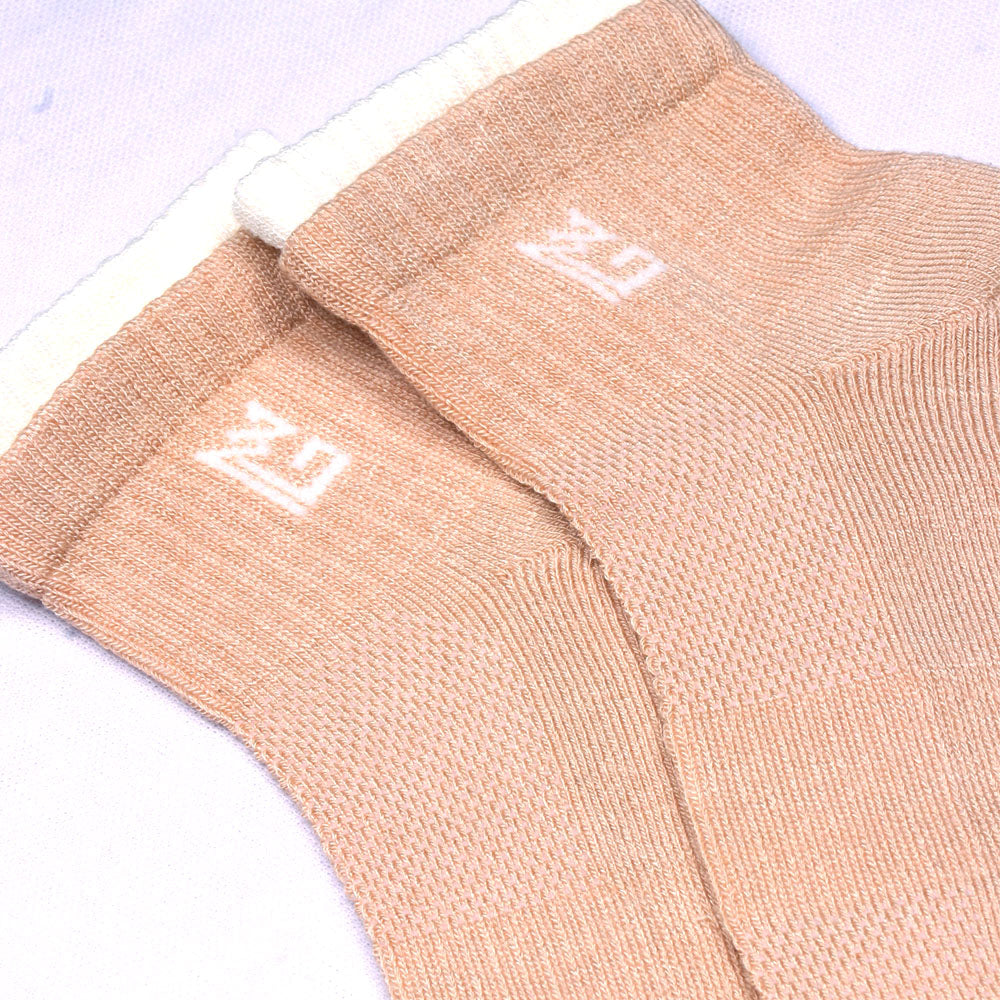 1 Pk Ladies Bamboo Double Velt Design Socks