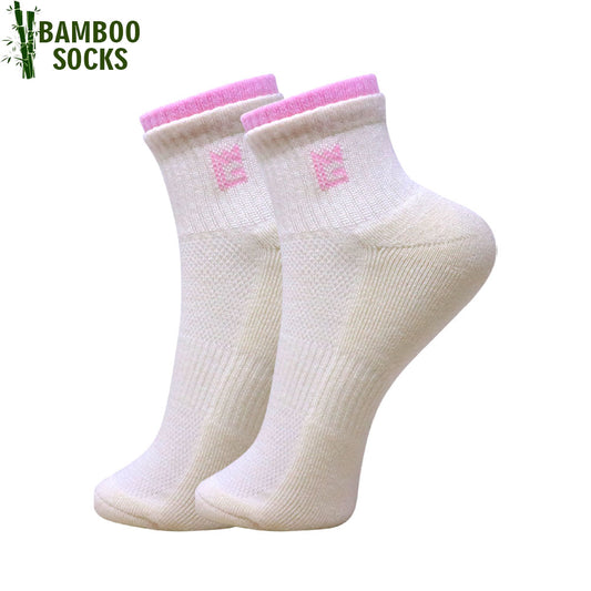 1 Pk Ladies Bamboo Double Velt Design Socks