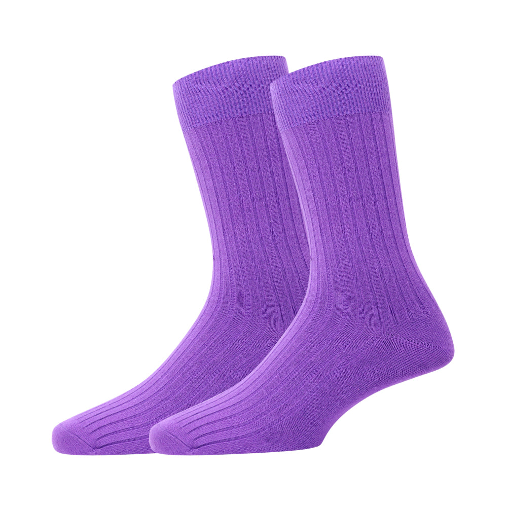 3pk Basic Plain Rib Socks