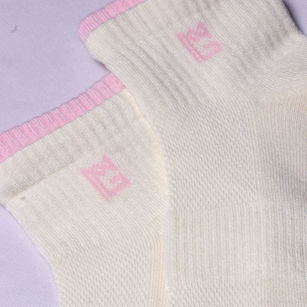 1 Pk Ladies Bamboo Double Velt Design Socks