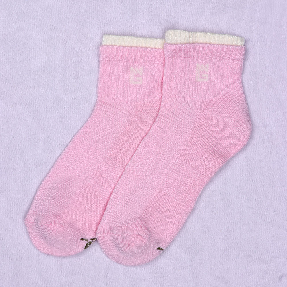 1 Pk Ladies Bamboo Double Velt Design Socks