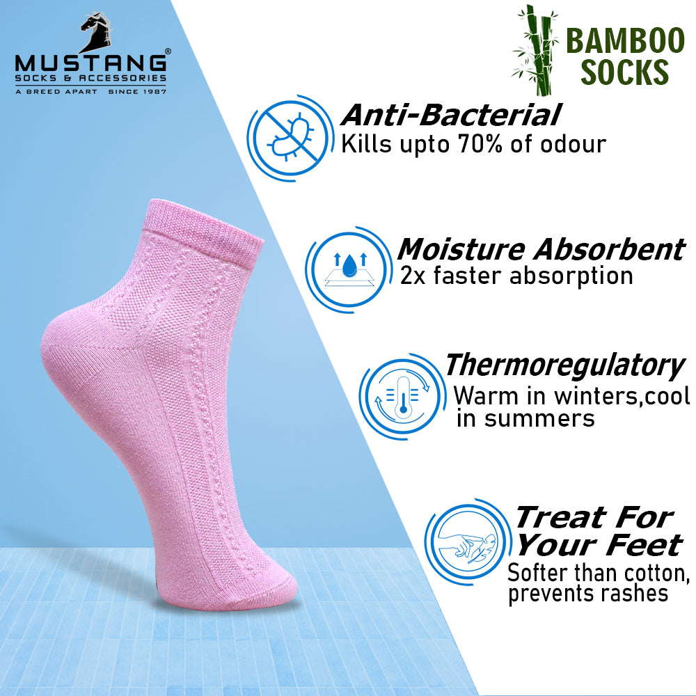 1 Pk Ladies Soft Lace Knit Design Bamboo Socks