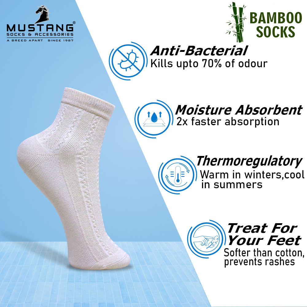 1 Pk Ladies Self Knit Design Bamboo Socks