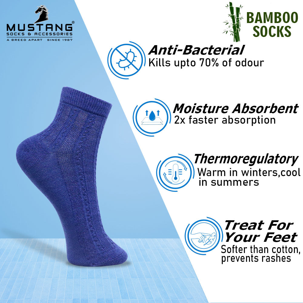 1 Pk Ladies Self Knit Design Bamboo Socks