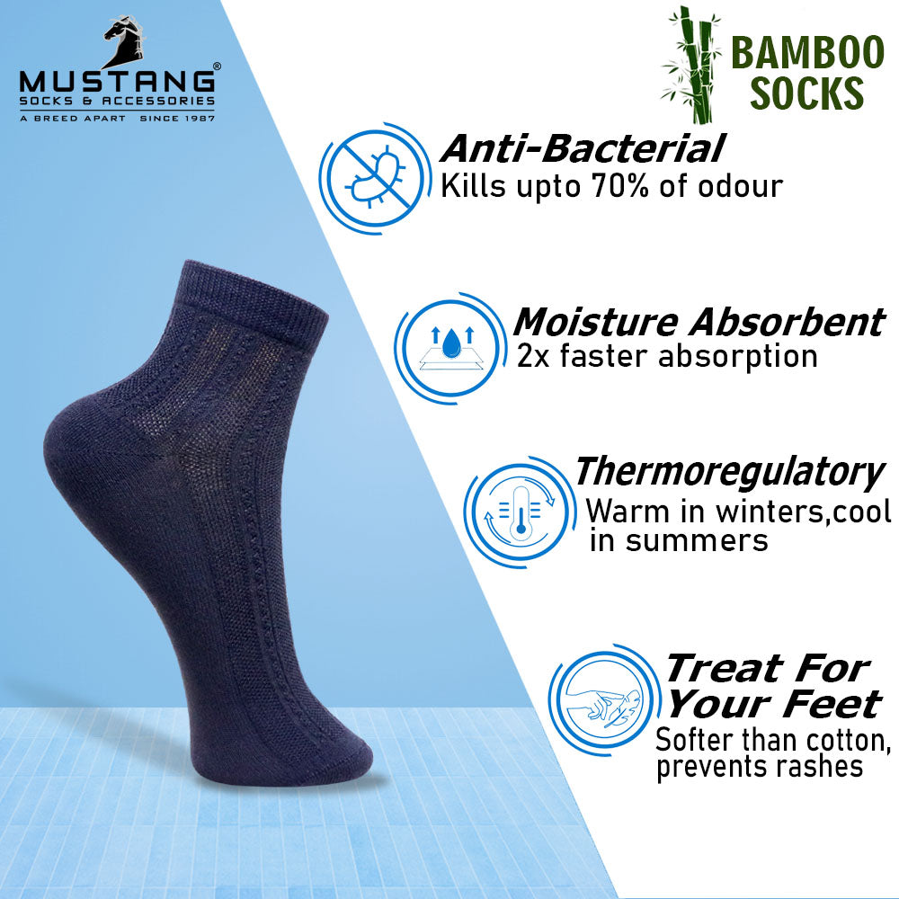 1 Pk Ladies Self Knit Design Bamboo Socks
