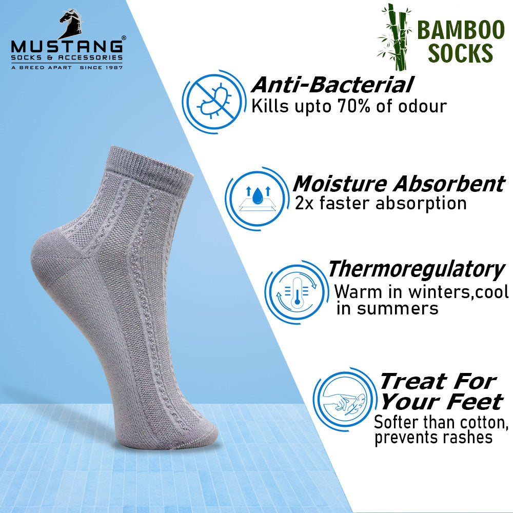 1 Pk Ladies Self Knit Design Bamboo Socks