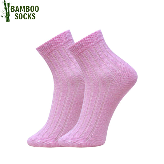 1 Pk Kids Bamboo Ribbed Comfort Socks