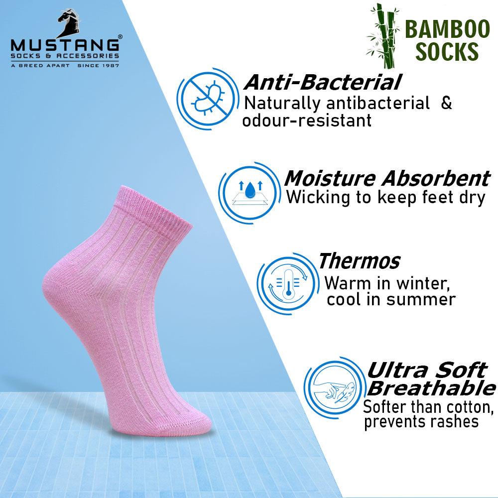 1 Pk Kids Bamboo Ribbed Comfort Socks