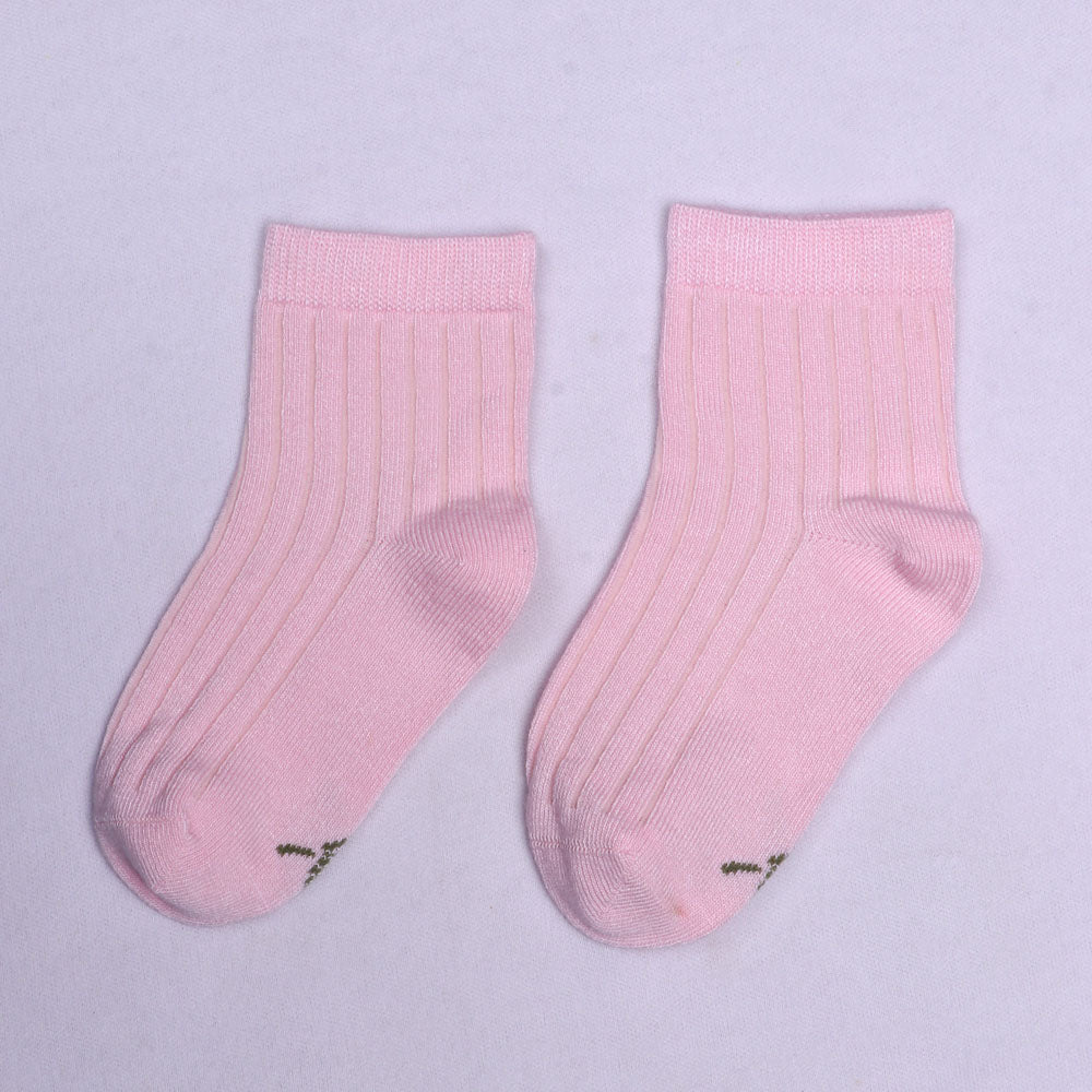 1 Pk Kids Bamboo Ribbed Comfort Socks