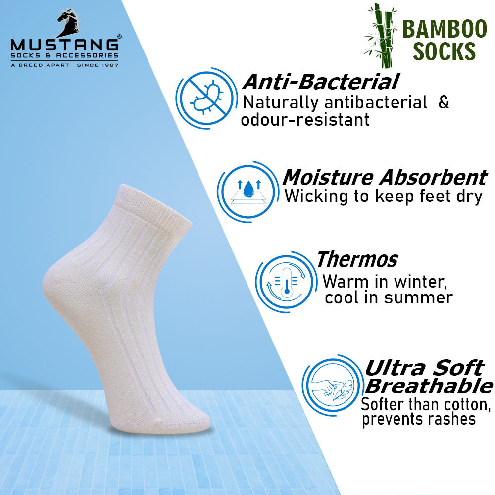 1 Pk Kids Bamboo Ribbed Comfort Socks