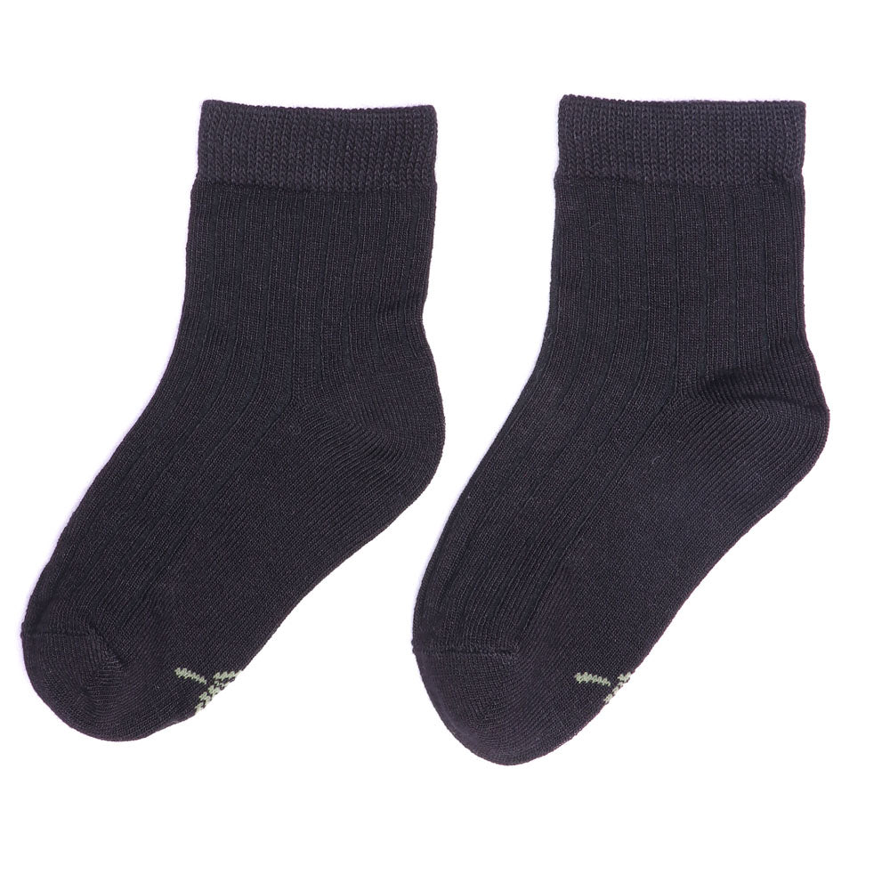 1 Pk Kids Bamboo Ribbed Comfort Socks