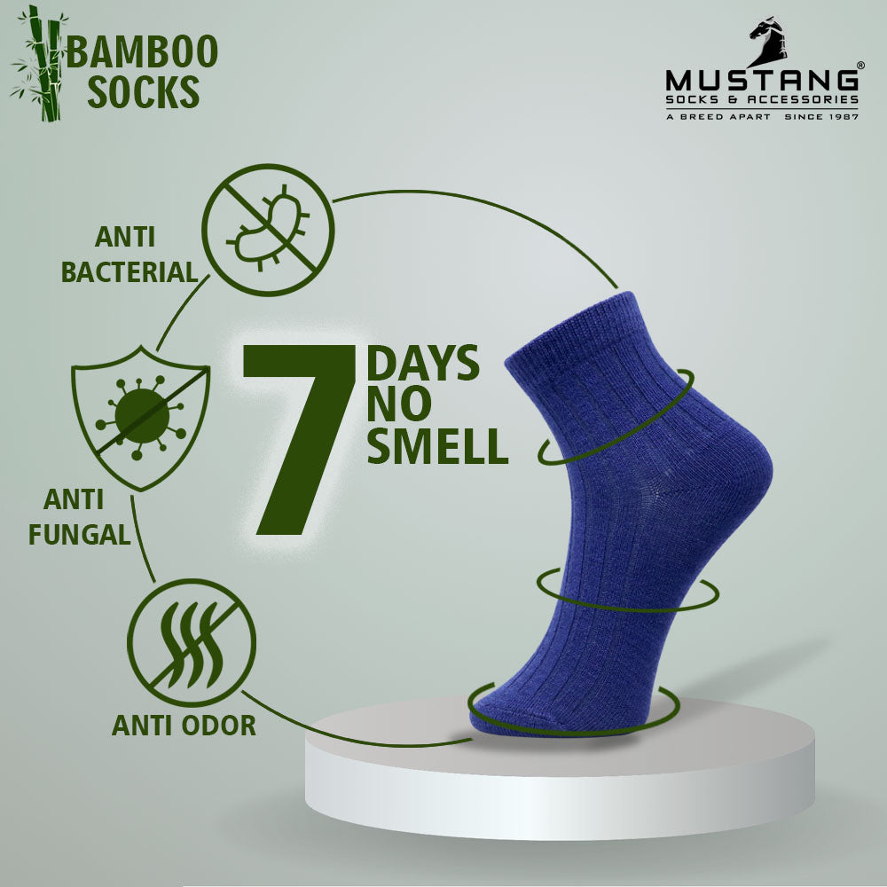 1 Pk Kids Bamboo Ribbed Comfort Socks