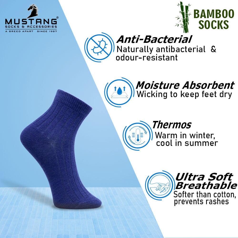 1 Pk Kids Bamboo Ribbed Comfort Socks