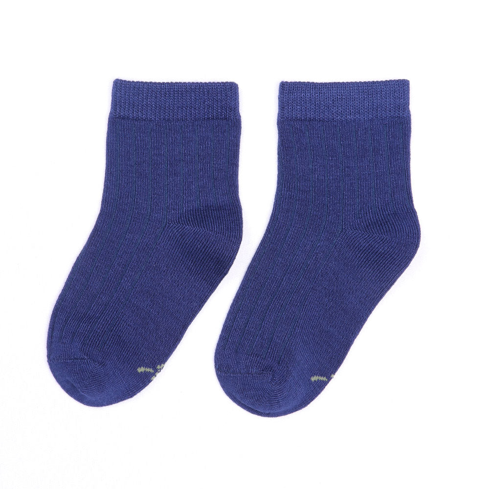 1 Pk Kids Bamboo Ribbed Comfort Socks