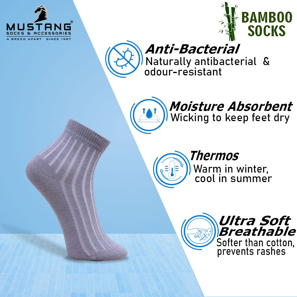 1 Pk Kids Bamboo Ribbed Comfort Socks