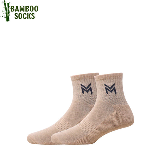 1 Pk Men’s Bamboo Basic Colour With Logo Socks