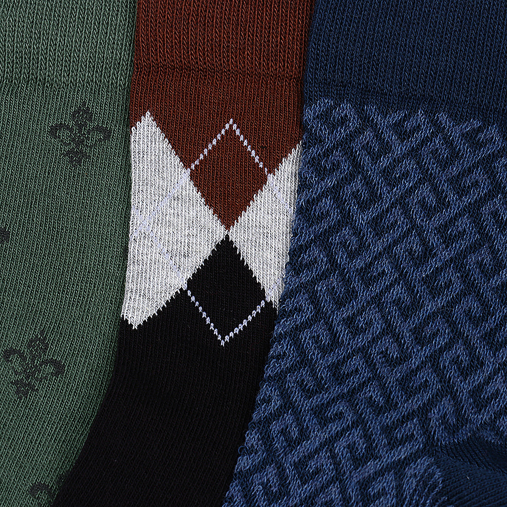 3 Pk Men's Premium Cotton Quarter Length Socks