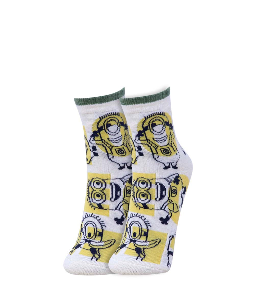 5pk Minions Design Socks