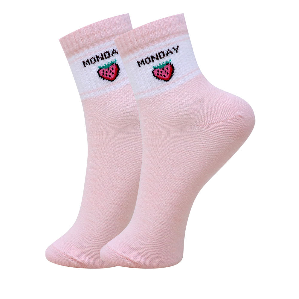 3 Pk Ladies Weekday Design Socks