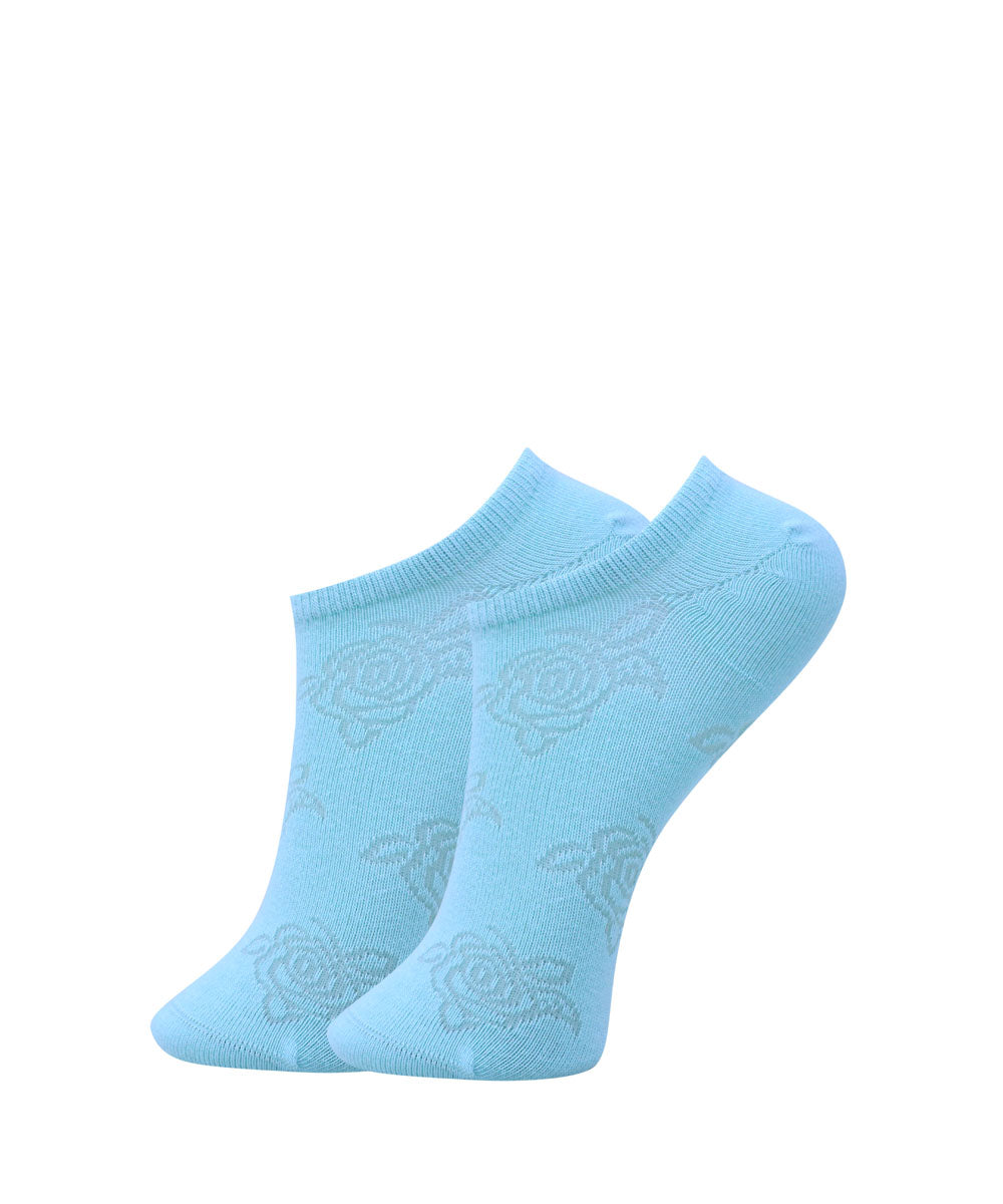 2pk Self Design Floral Print Socks