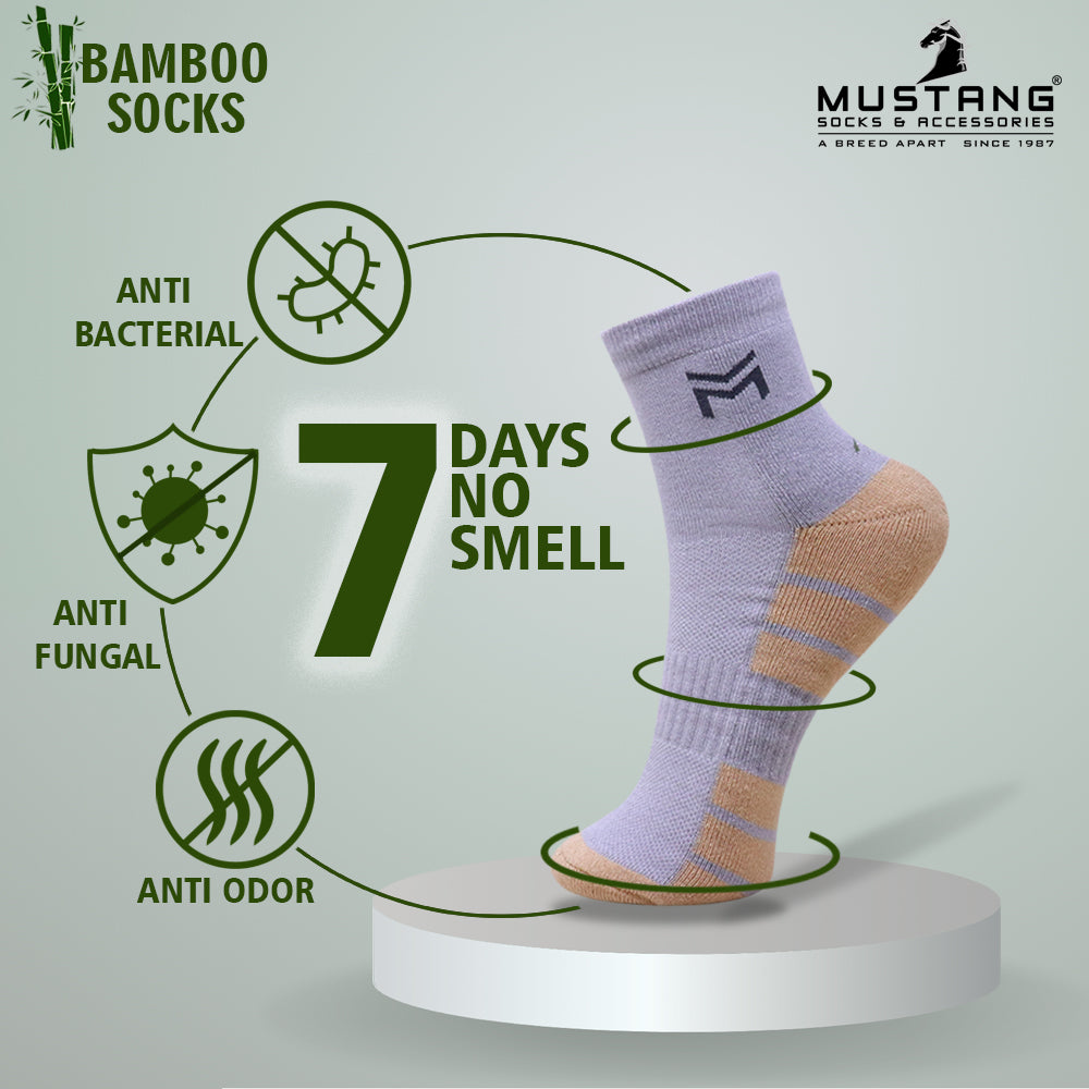 1 Pk Ladies Sports Mesh Design Bamboo Socks