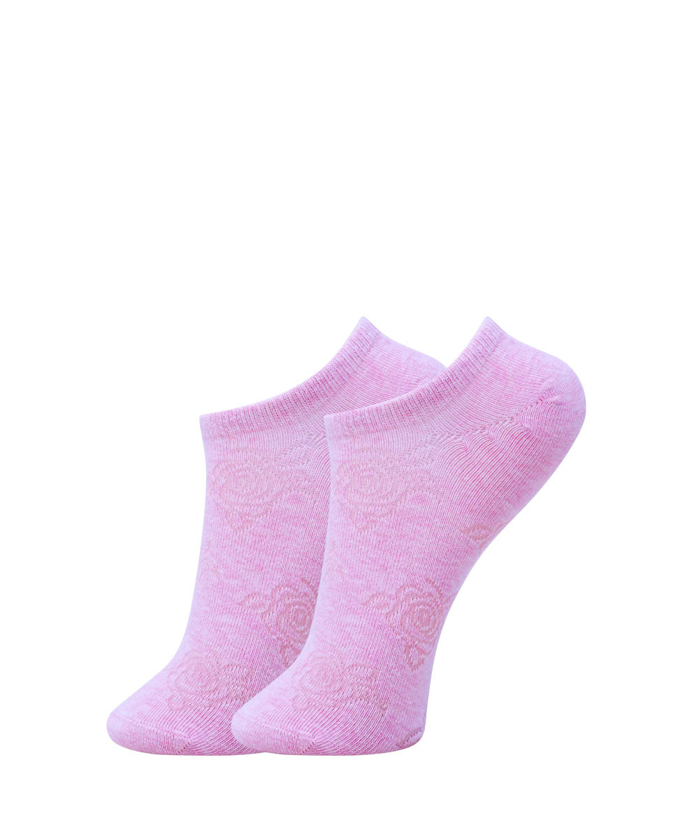 2pk Self Design Floral Print Socks