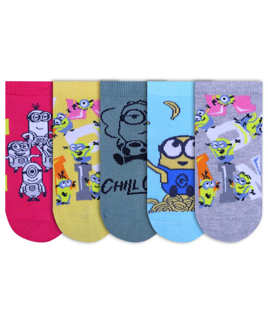 5pk Minions Design Socks