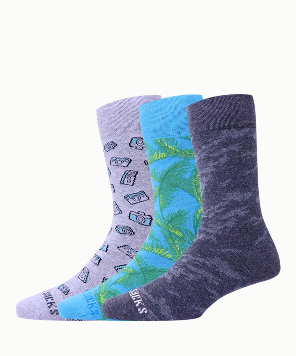 3pk Design Socks