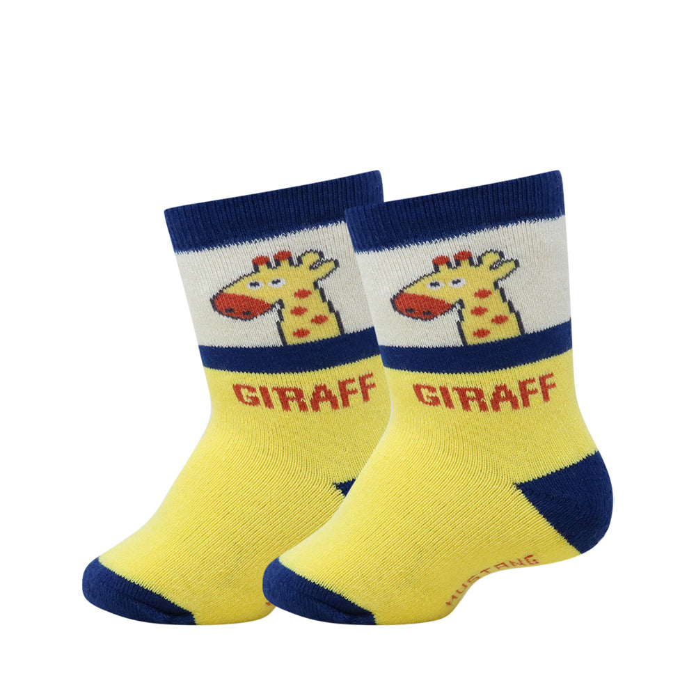 3Pk Giraff Design Terry Socks