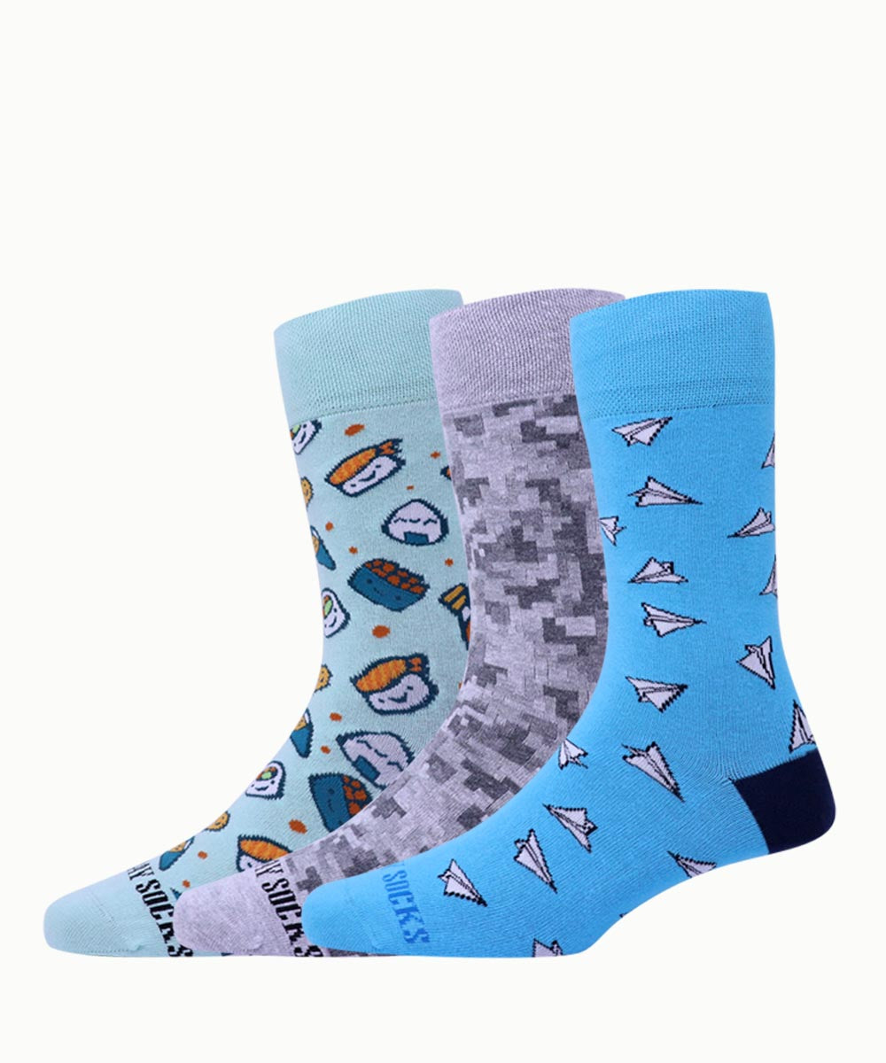 3pk Design Socks