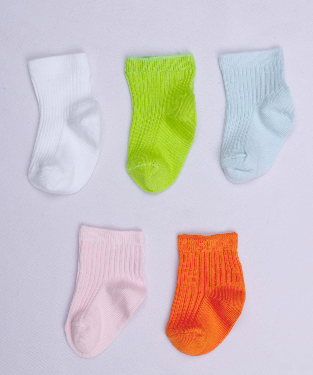 5pk Self Basic Design Socks