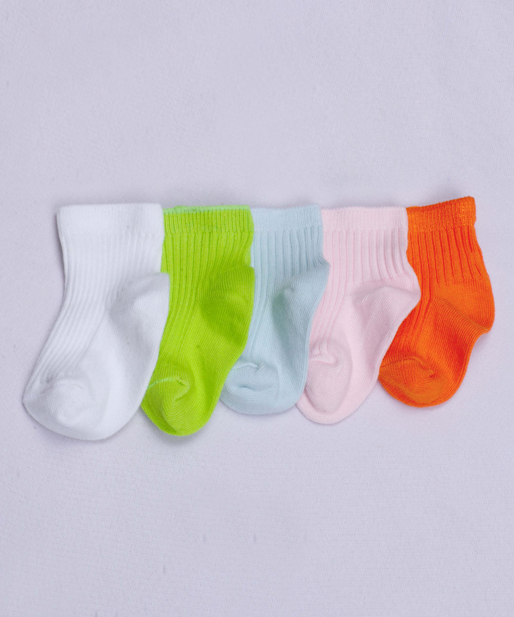 5pk Self Basic Design Socks