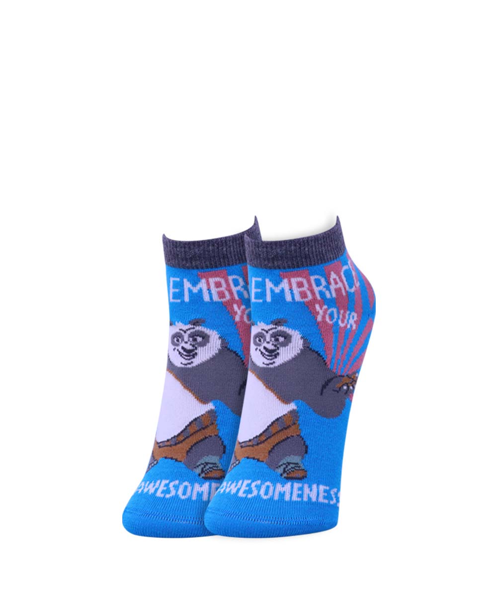 5pk Kung Fu Panda Face Design Socks