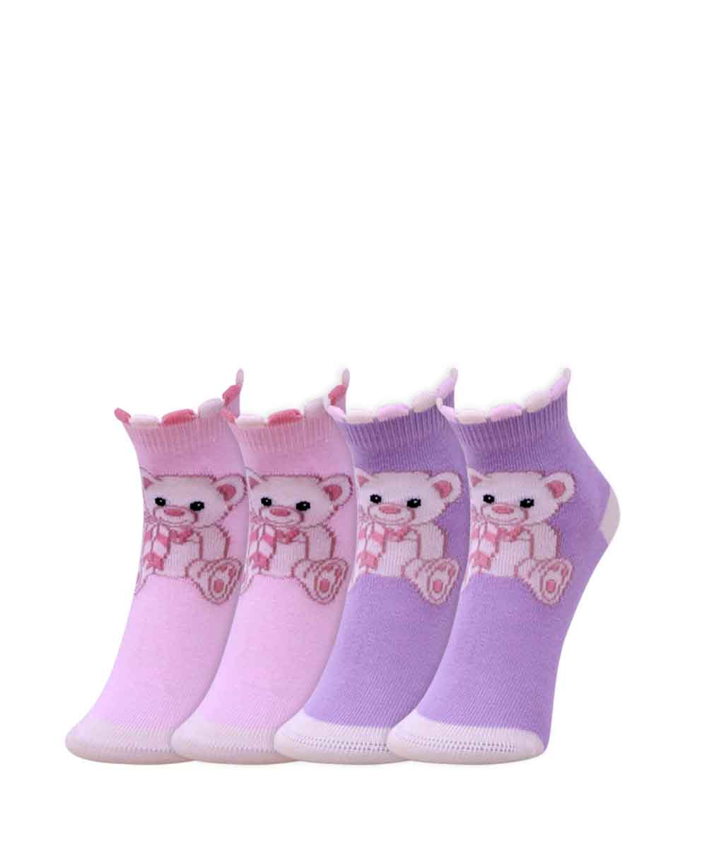 2pk Teddy Design Socks