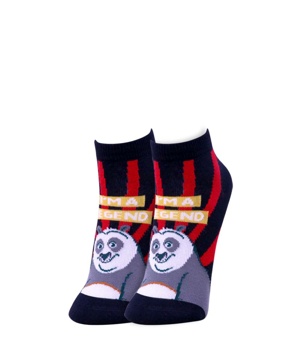 5pk Kung Fu Panda Face Design Socks